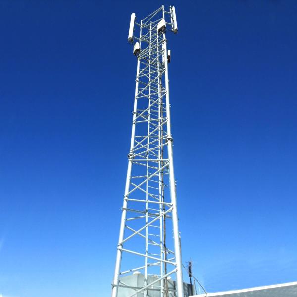 Custom Galvanized Steel Telecom Tower Self Support Free Standing Lattice Tower