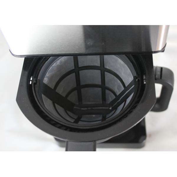 Portable Electric Drip Coffee Maker 1250ml / 8-10Cups Black Silver For Home