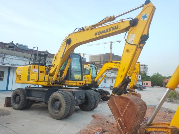                  Used Original Komatsu Wheel Excavator Pw150, Secondhand 15 Ton High Quality Mobile Excavator Komatsu Pw150 in Stock             