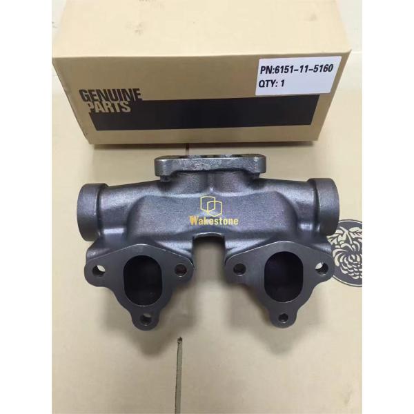 6151-11-5160 Excavator 6D125 Engine Parts Exhaust Manifold For PC300-3 PC400
