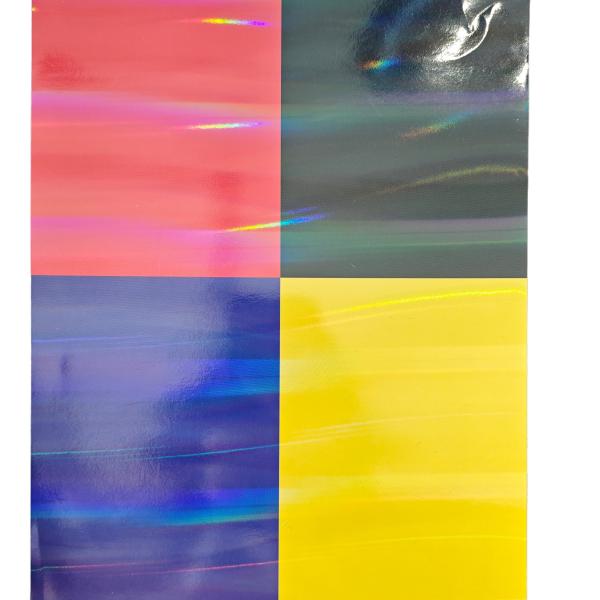 Rollo de película de laminación holográfica térmica en caliente BOPP PET para embalaje de manualidades y regalos