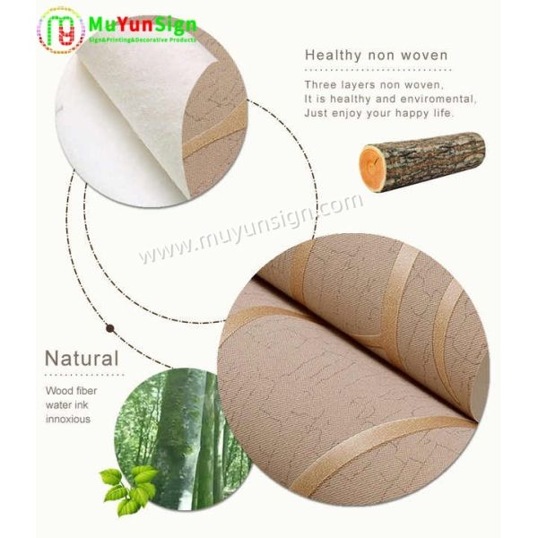 Home Decoration Self Adhesive Wallpaper Solvent UV Printable Removable