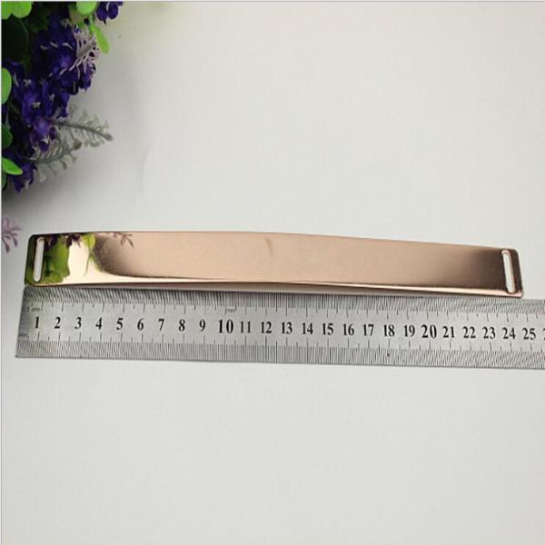 Shoes parts light gold iron sheets perforation 25cm shoelace buckles