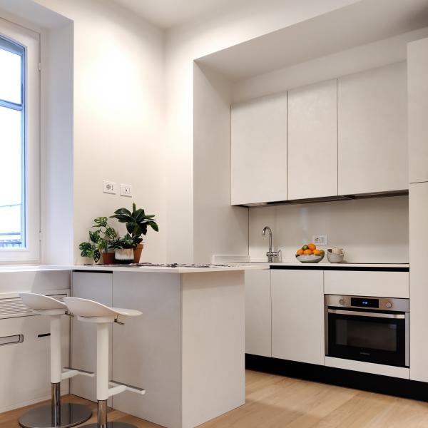 Melamine Small Kitchen Cabinet Set With Stainless Steel 304 Handle