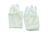 Gants jetables blancs laiteux 100pcs/Box 0.07mm de latex