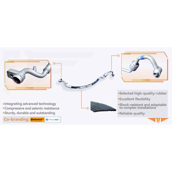 C1B119F618CC Durites d'aspiration de climatisation Ford Fiesta MK7 1.5L Pour 08-17