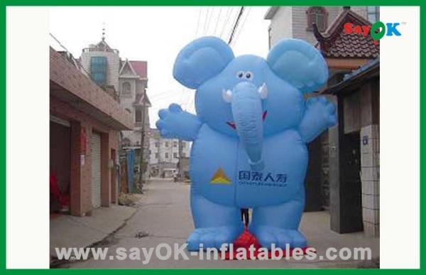 Personagens de banda desenhada infláveis do elefante bonito feito sob encomenda para decorações do feriado