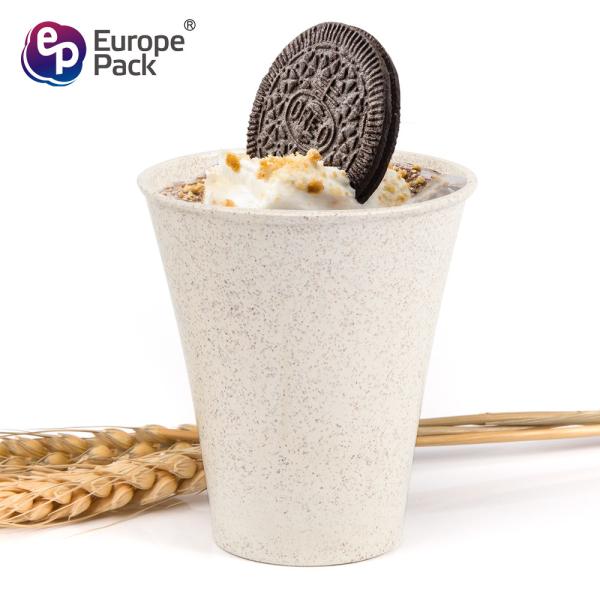 Wholesale microwave oven available plastic raw material 150ml glitter plastic cups