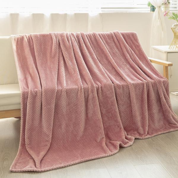 Soft Coral Fleece Blanket for Adults Highly Breathable Long Lasting Comfort and Warmth.