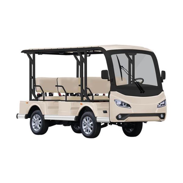 EXCAR 8 Seater Electric Sightseeing Car , 72V 7.5KW Trojan Battery Tour Bus