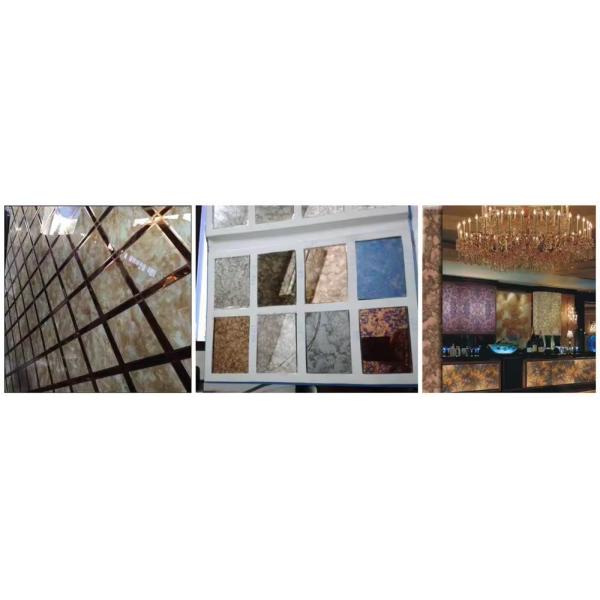 Customization Style Colorful Antique Mirror Glass for Bathroom Decoration Wash Basin