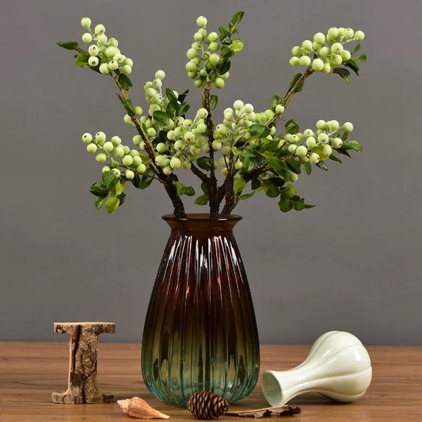 Christmas Berry Stem Artificial Plants Red and Blue Berries for All Festivals Occasion