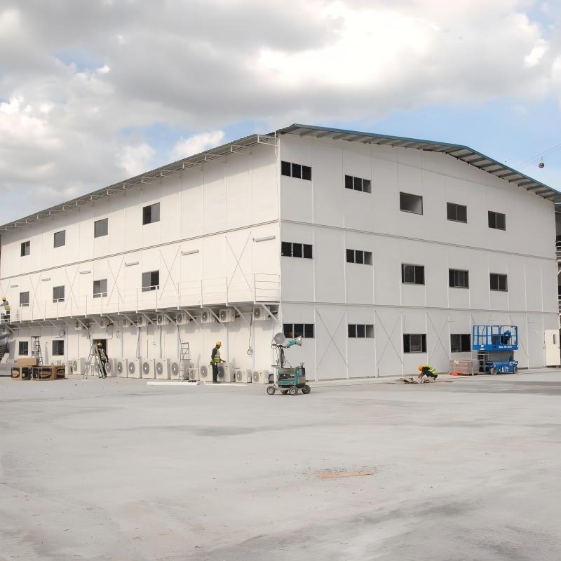 Multi-Story High Rise Fashion Design Prefabricated Steel Structure Office Building