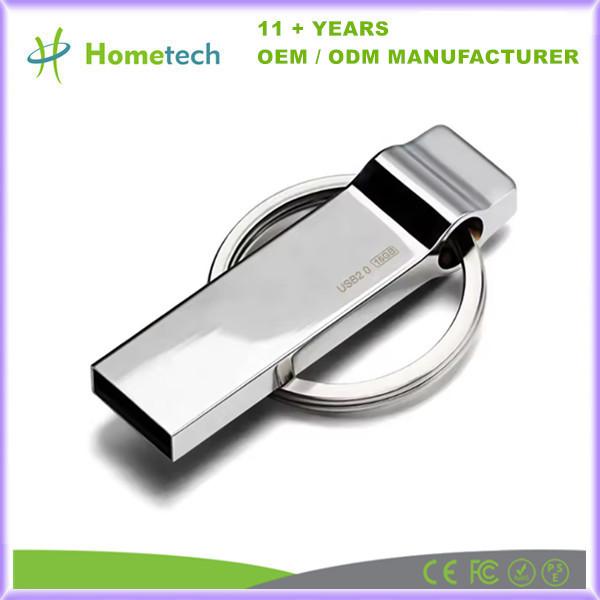 Premium Metal USB Drive With Enhanced Durability With Keyring Easy To Carry A Grade Chips