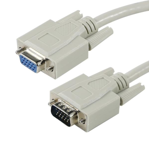 DB25 Male to Female Power Cord 6ft White 220V-250V