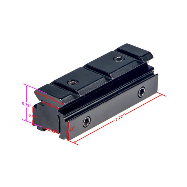 Scope Base 20mm To 11mm Rail Adapter , Rail Mount Base 11mm Under Slot