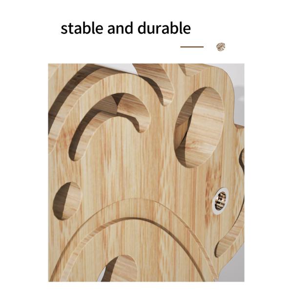 Commercial Buyer E-commerce Stores Elevated Wood Pets Feeder Holder with 2 Glass Bowls