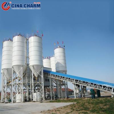 Fully Automatic HZS180 Mobile Concrete Batching Plant Electric
