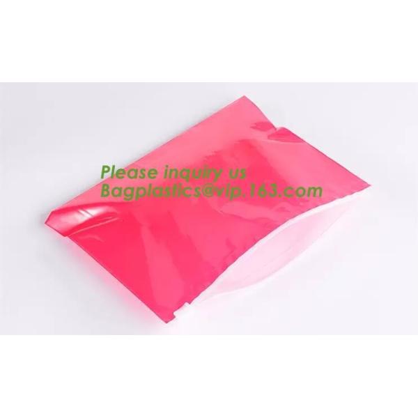 Biodegradable Self Adhesive Zipper Hanger Hook Bags For Garment, Underwear Hanger Hook Zipper Bags