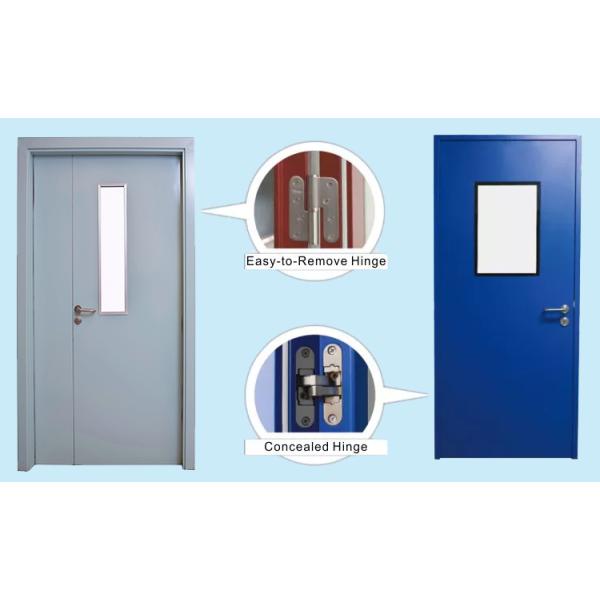 SS Modular Pharmaceutical Clean Room Door Powder Coating