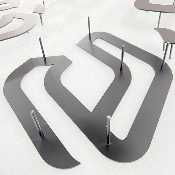 Laser Cut Stainless Steel Letters Floating 3D Metal Sign for Modern Branding