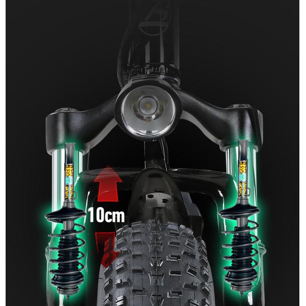 20-Inch Folding Lithium Battery Assisted Variable Speed Off-Road Snow Electric Vehicle Motorized Electric Bicycle