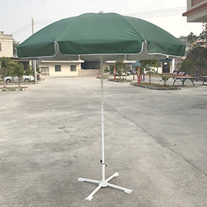 Outdoor Double Rib 8 Foot Sunshade Beach Umbrella Canopy