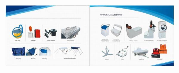 Professional Inflatable Boat Accessories Fiberglass Console / Seat OEM Approved