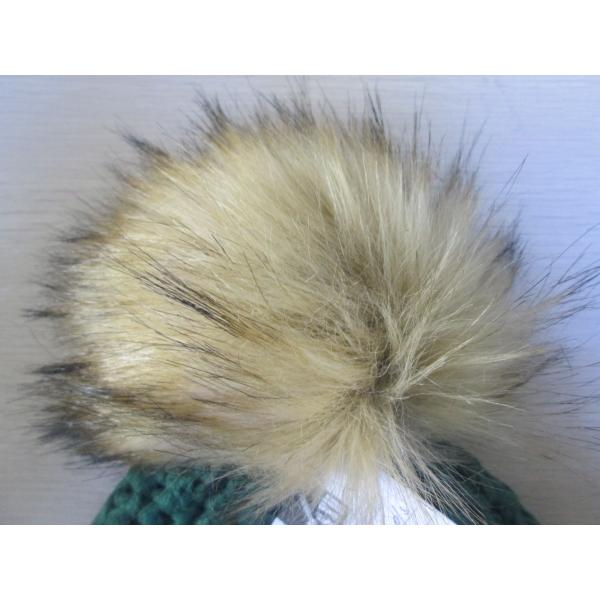 Fure ball Hat with Acrylic yarn for Ladies Warmer--Fade Fure Hat