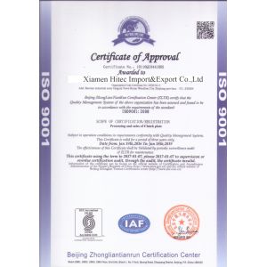 XIAMEN HITEC Import & Export Co.,Ltd. Certifications