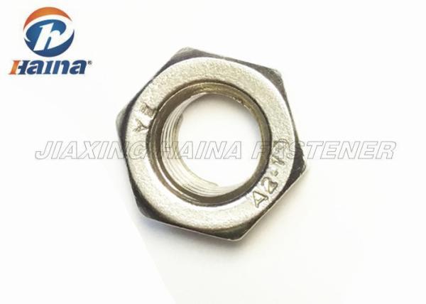 Stainless Steel 304  Plain Color M6 - M36 Metric Thread Hex Head Nuts For Fastening