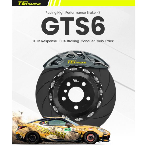 TEI GTS6 Racing Caliper Kit 18 Inch 19 Inch Car Wheel 6 Piston Front BBK Brake Kit for BMW E36 E46 G20 F30