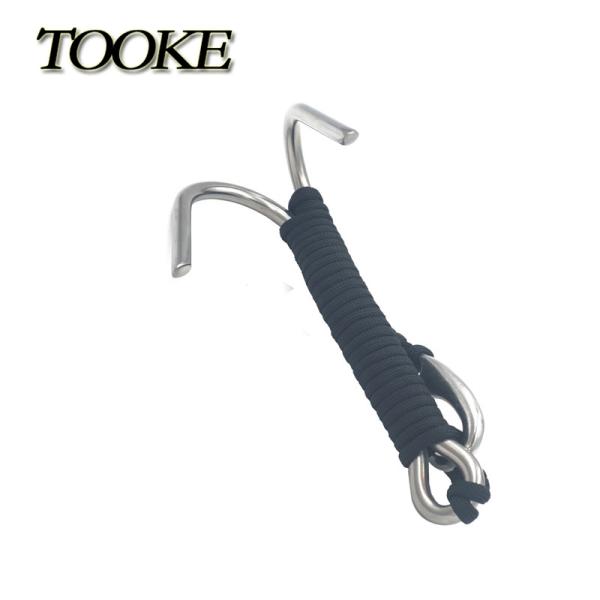 Lightweight Scuba Reef Hook Solid Dual Titanium Alloy For Scuba Swimming