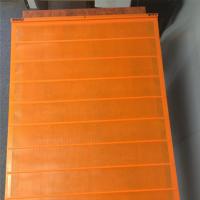 5 capas de tamaño de la pila Vibración de las pantallas de poliweb de uretano para la separación de materiales en color naranja