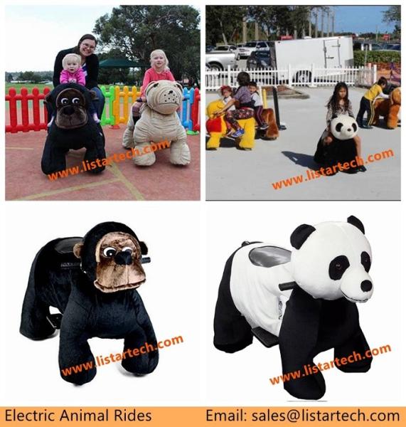 Coin OP Toy Motorcycle on Animal, Ride on Panda Autocycle, Toy Machine Rides on Animal