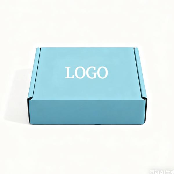 Boîte en carton ondulé personnalisée pour chaussures, vêtements, pliage, expédition et emballage avec pelliculage brillant et doublure en éponge