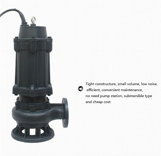 Не закупоривая водяная помпа насоса нечистот WQ/QW погружающийся для грязной воды