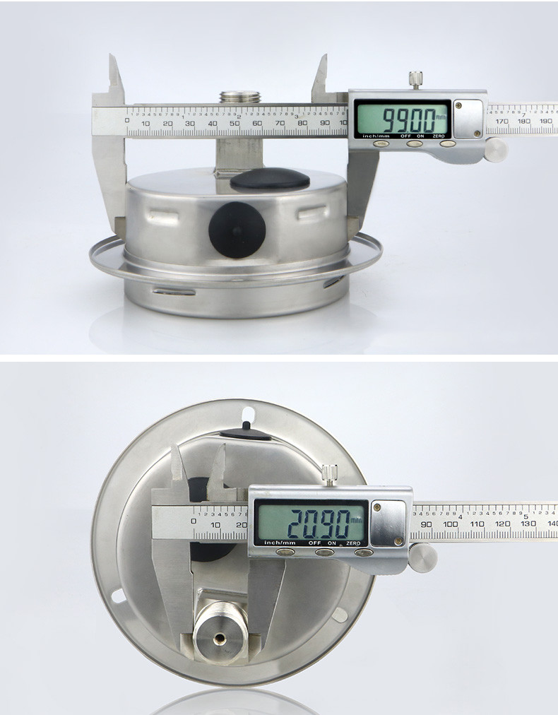 4 Inch Stainless Steel Pressure Gauge 2500bar G Thread Hydraulic Universal Manometer