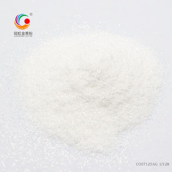 White Biodegradable Makeup Glitter Eyeshadow Powder For Christmas 2.0mm