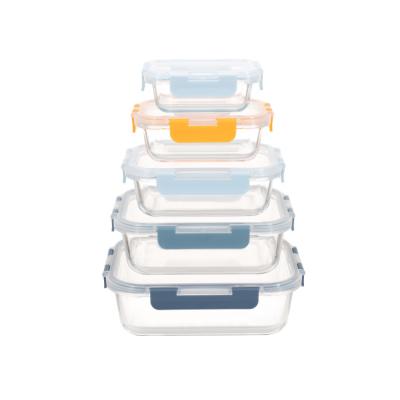 Customized Glass Fruit Storage Containers With Cool Lock PP Lid Leakproof