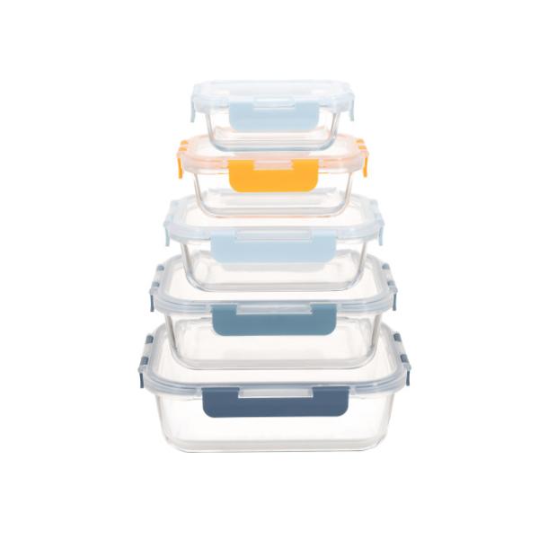 Customized Glass Fruit Storage Containers With Cool Lock PP Lid Leakproof