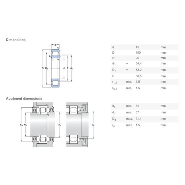 NUP308EM NUP309ECP SKF NTN Cylindrical Roller Bearing Single Row High Speed Metal Shields