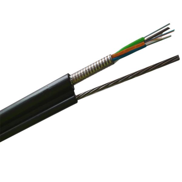 Outdoor GYXTW Fiber Optic Cord 4 8 12 Core Center Tube PSP Armored