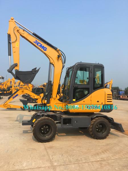 All Wheel Drive 4 Wheeled Mini Excavator , 6 Ton Excavator For Earth Moving XE60WA