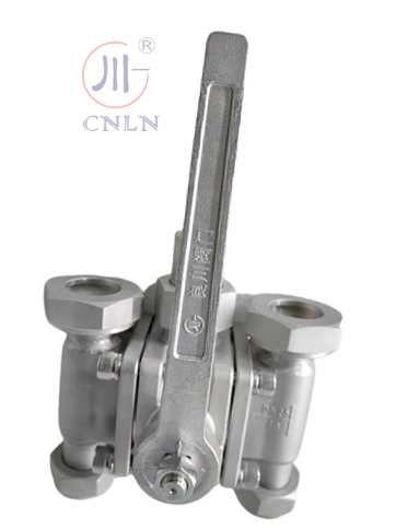 Low Temperature 5 Way Ball Valve DN25 SS304/SS316 For Liquid Gas