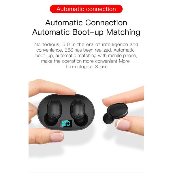 Noise Cancelling E6S 3D Stereo Wireless Earphone Airdots For Iairdots TWS Earbuds