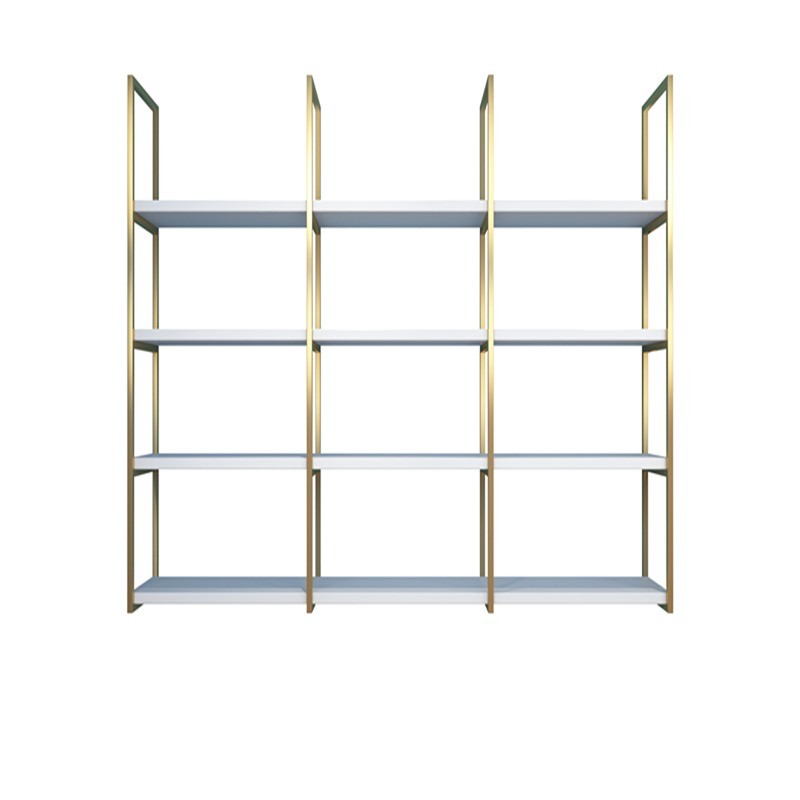 PU Leather Cover 4 Tiers Design Floating Wall Mounted Shelves for Livingroom Furniture