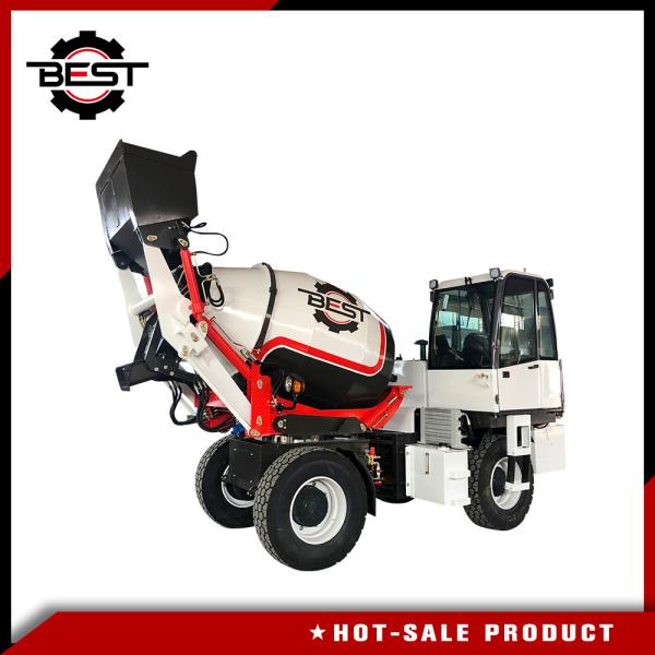 Bidirectional Driving Mobile Concrete Mixer Truck For Road Construction