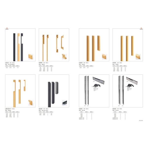 Black Aluminum Alloy Cabinet Handle Aluminum Profile Aluminum Handle