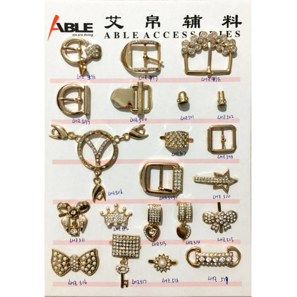 Durable Metal Men And Women Shoe Buckle Replacement Custom Ornaments